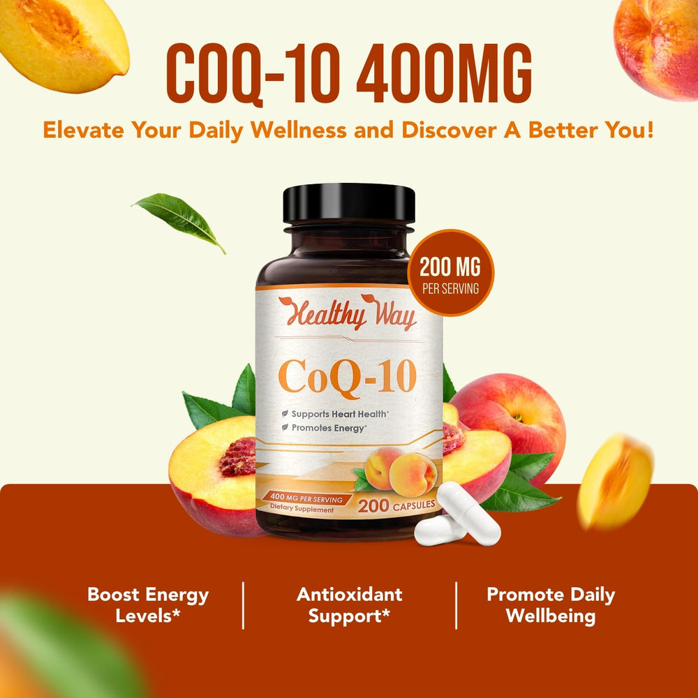 HealthyWayRx CoQ10 American-made facility label reflecting reputable manufacturing.