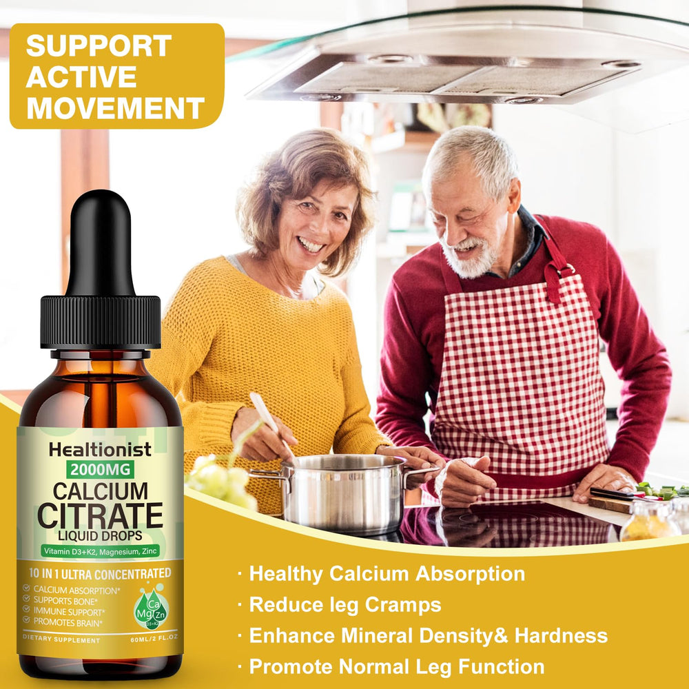 Healtionist drops in glass suggests simple addition to daily routine