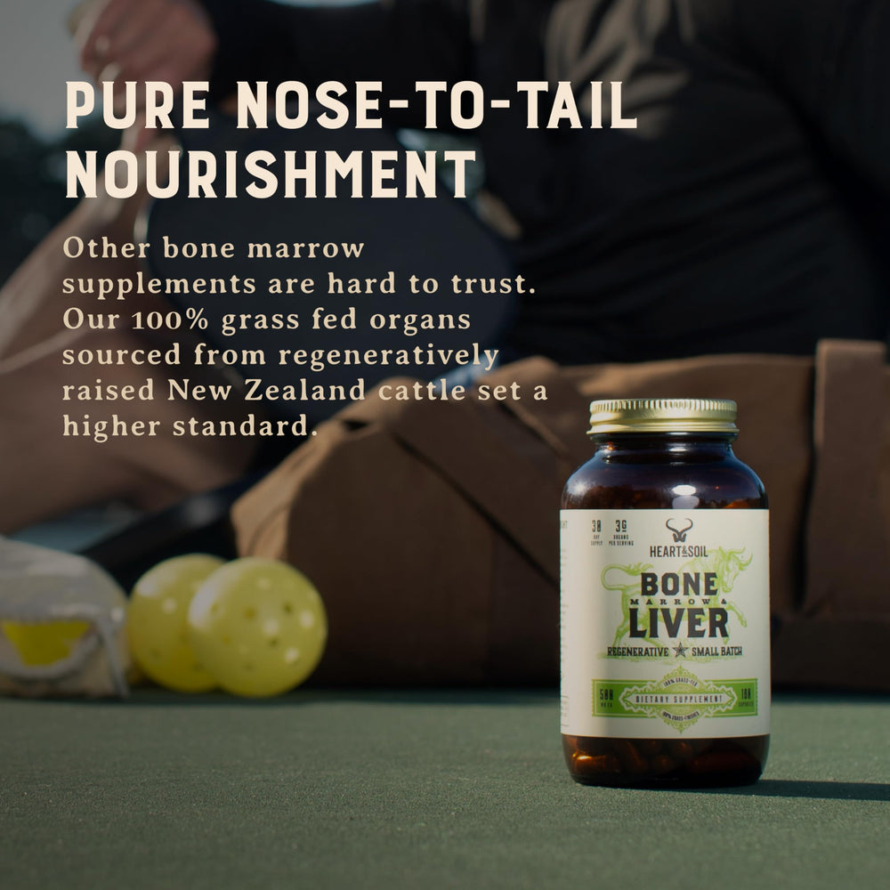 Heart & Soil convenient cap supports easy daily intake.