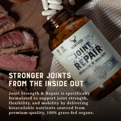 Heart & Soil nutrient-dense formula image underscores collagen and peptides.