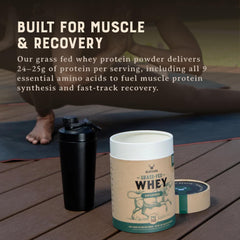 HEART & SOIL cold-processed whey powder for superior nutrient retention.