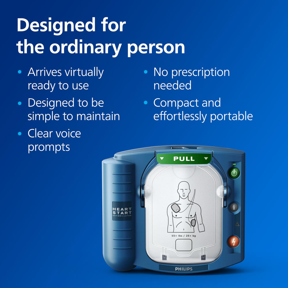 HeartStart AED trainer compatibility with optional training pads cartridge for practice