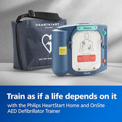 HeartStart infant/child scenario setup for realistic learning.