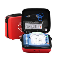 HeartStart OnSite AED defibrillator, portable device for rapid CPR guidance.