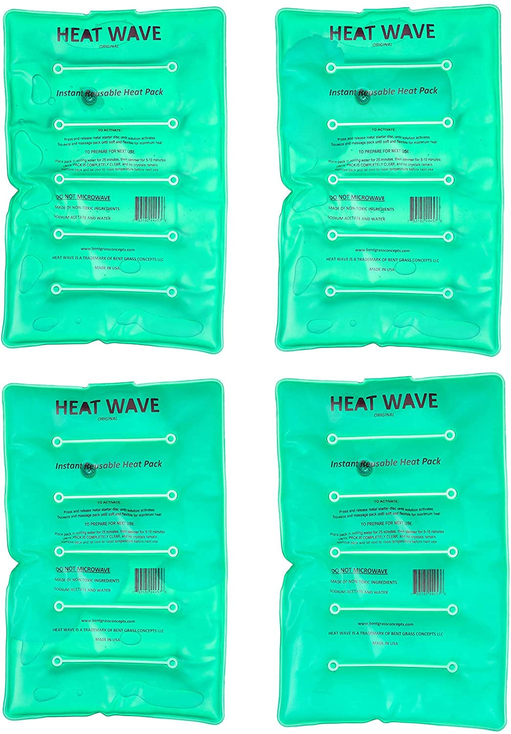 Heat Wave Clear 2-Pack reusable cycle from liquid to solid.