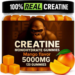 Heavy Balance Creatine Monohydrate Gummies bottle for daily strength support.