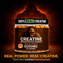 Travel pack of Heavy Balance Creatine Monohydrate Gummies for workouts.