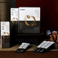 HEBLIS white platycodon ginseng extract bottle suggests immune-supporting, plant-based wellness.