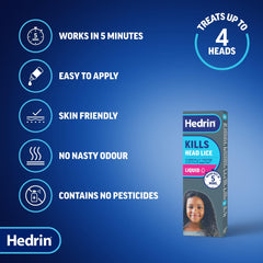Hedrin Once Liquid Gel four 25ml portions for treatments
