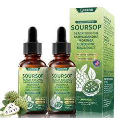 HEERB Soursop Bitters bottle for daily digestion support.