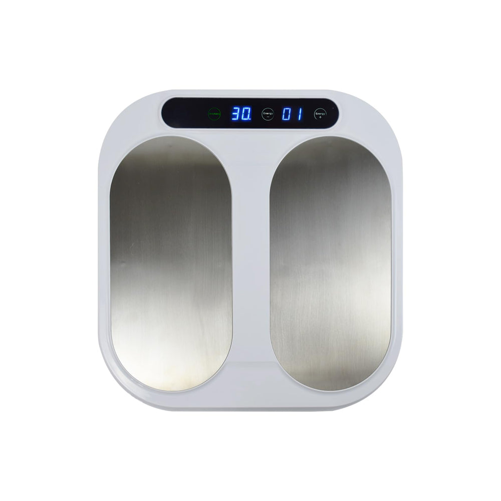 Heleyme P90 Plus+ foot massager top view promoting relaxation and circulation.