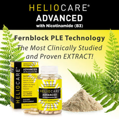 Label detail shows Niacin 500 mg and Fernblock PLE 240 mg per serving.