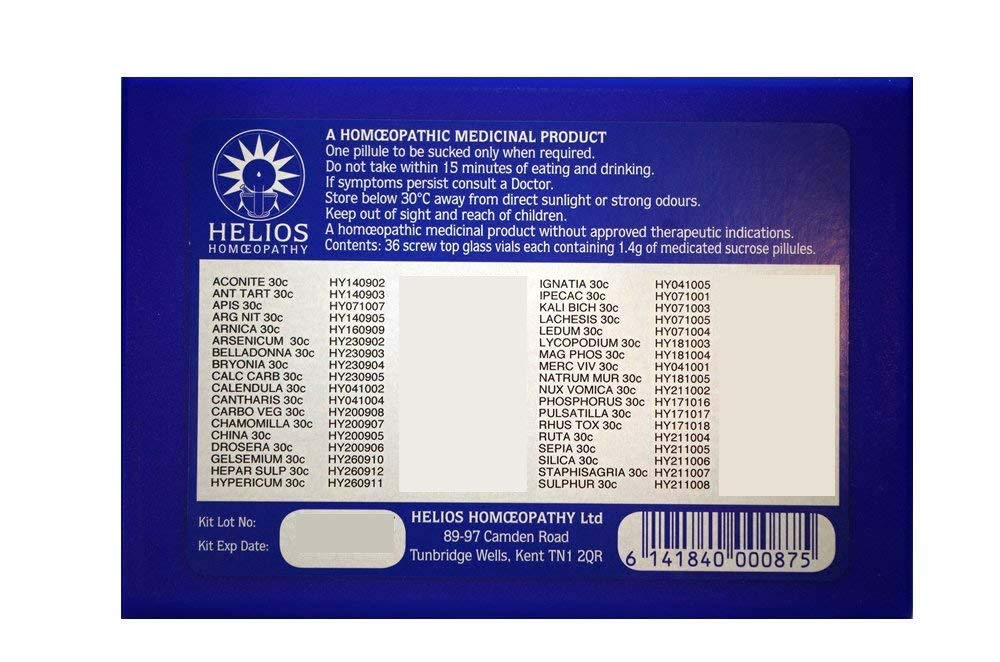 Helios Homeopathy kit includes Mary Aspinwall’s course.
