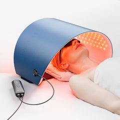 Hello Face red light therapy mask front view for compact at-home skincare