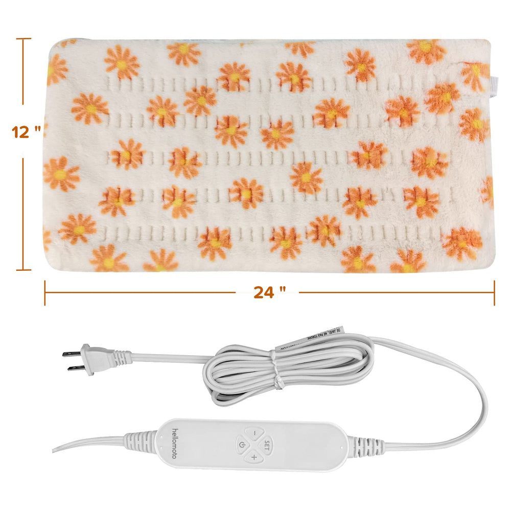 HELLOMOTO heating pad with 11-foot cord for broad reach.