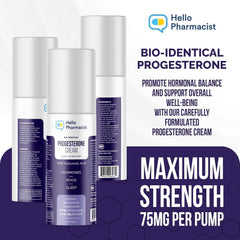 HelloPharmacist cream pump dispensing 75 mg per pump for precise dosing.