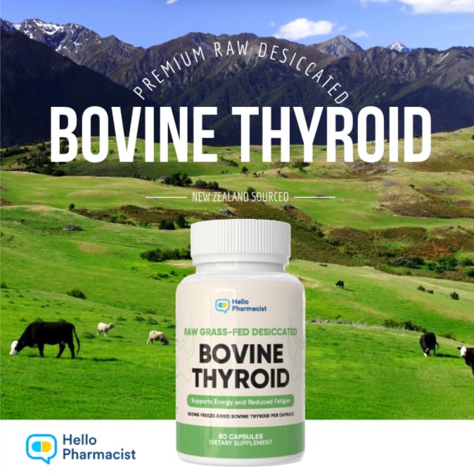 HelloPharmacist non-GMO thyroid supplement bottle for daily wellness