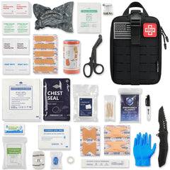 Heltrek Trauma Kit compact front view showing ready-to-grab supplies