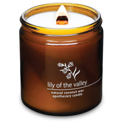 Hemlock Park crackling wood wick candle enhances cozy ambience in any room