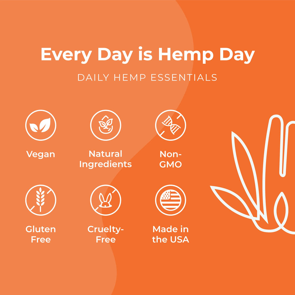 Hemp & Hand packaging presented as gift-ready for convenient wellness moments.