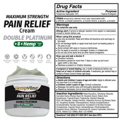 Hempvana Double Platinum Relief Cream hand massage demonstrating quick absorption