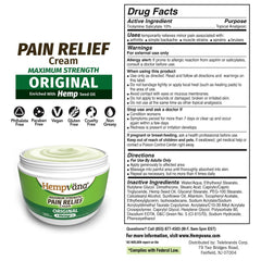 Hempvana Relief Cream on skin emphasizes non-greasy hydration.