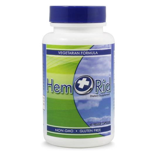 HemRid bottle pouring capsules for discreet, fast relief.