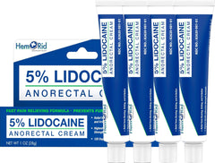 HemRid lidocaine cream tube ready for quick relief on troubled area