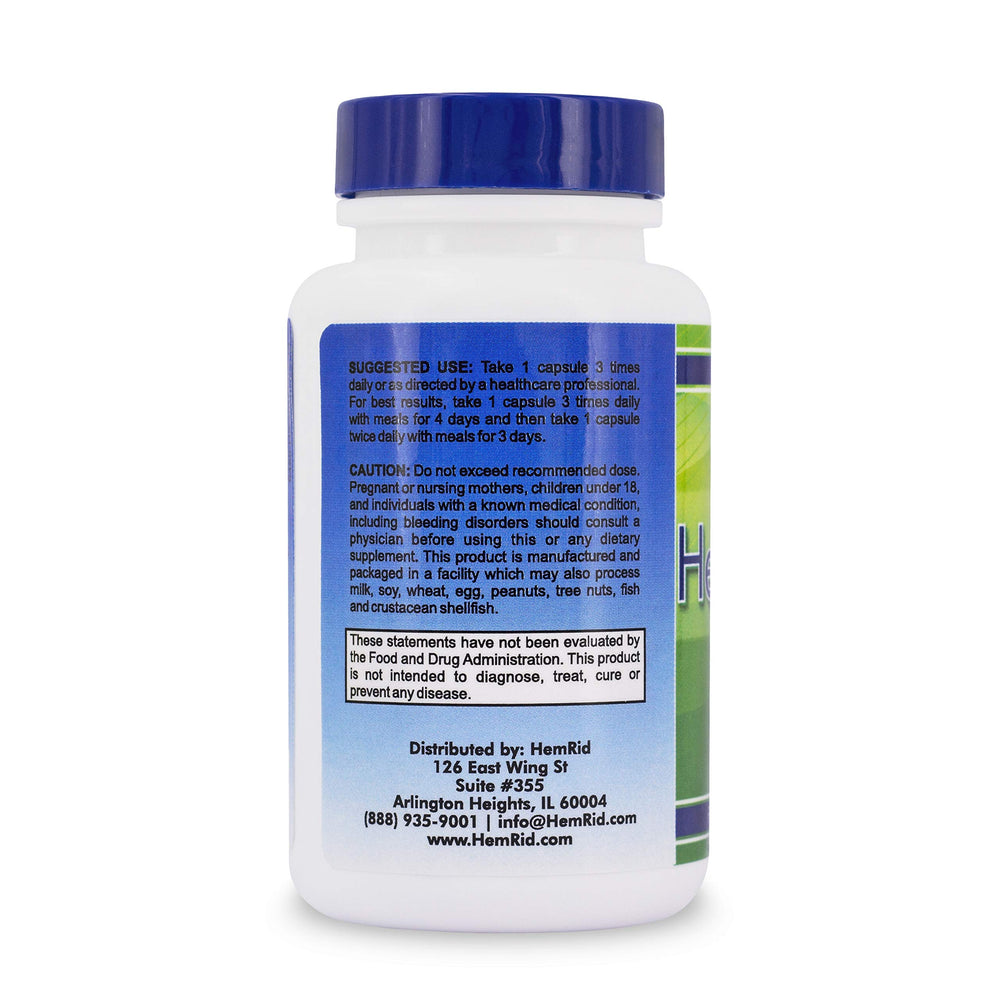 Exterior packaging of HemRid Ultra showing USA-made quality
