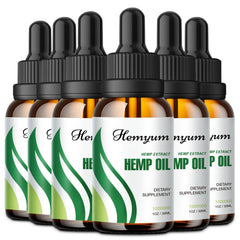 Hemyum Hemp Oil Drops bottle with organic hemp oil for daily balance