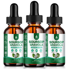 Hemyum Soursop Drops package shows the 3-pack value for daily use.