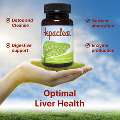 Hepaclear milk-thistle ingredient close-up suggesting antioxidant support for digestion
