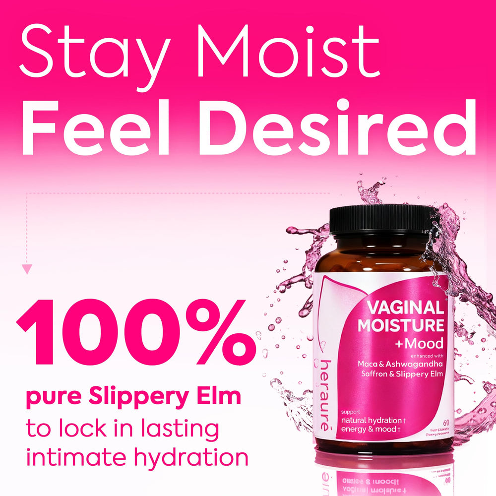 HerAuré Saffron, Damiana, Shatavari capsules for mood and intimate wellness