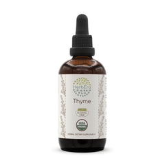 HerbEra Thyme B120 bottle front view shows organic, alcohol-free extract.