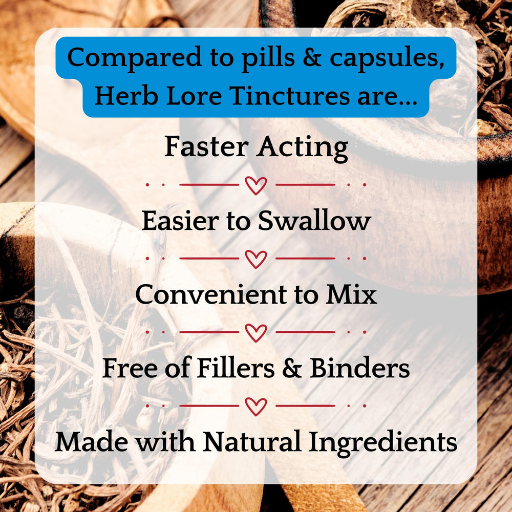 Cramp Bark and Motherwort blend label for natural support