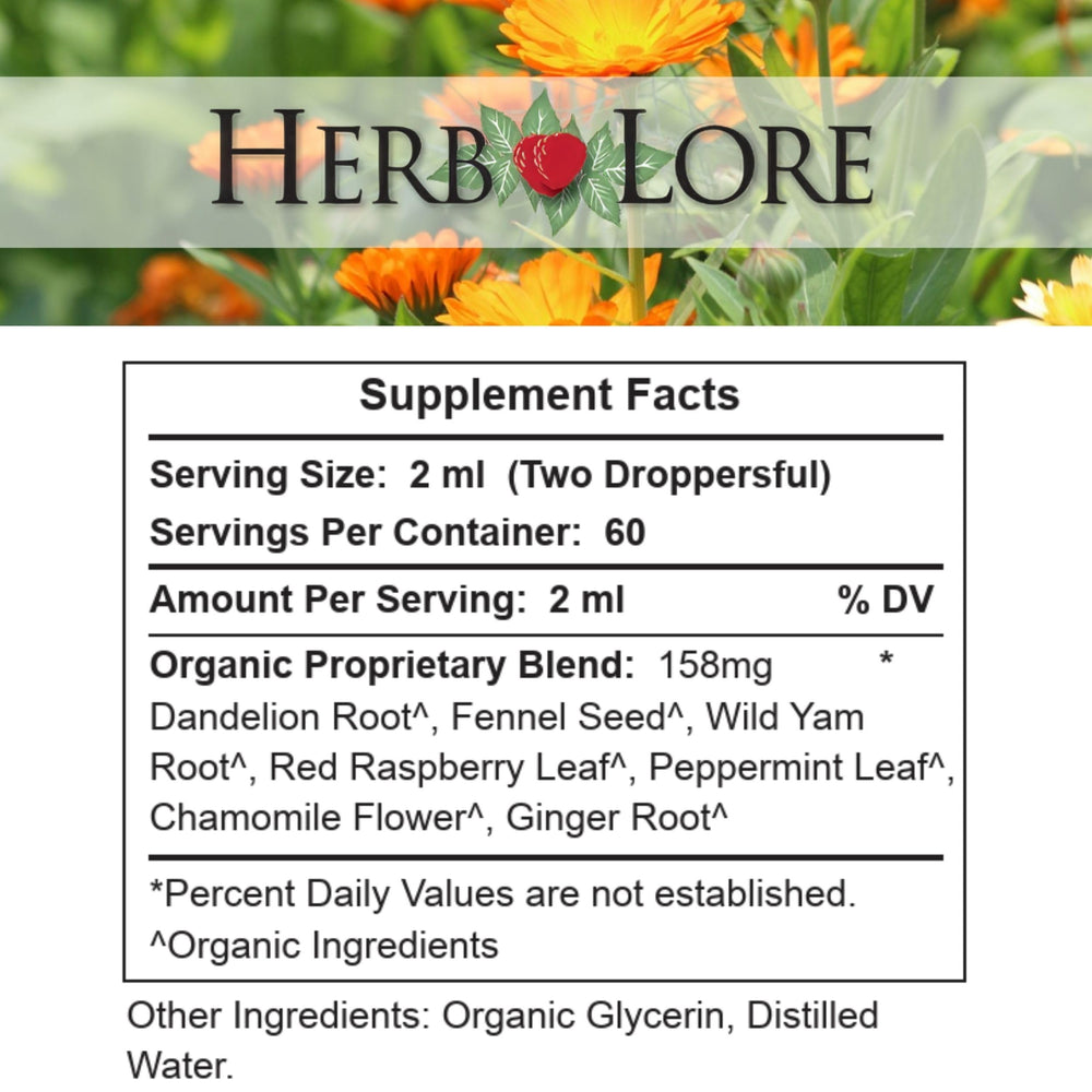Herb Lore Ease The Quease ginger peppermint fennel trio showcases organic ingredients and natural relief.