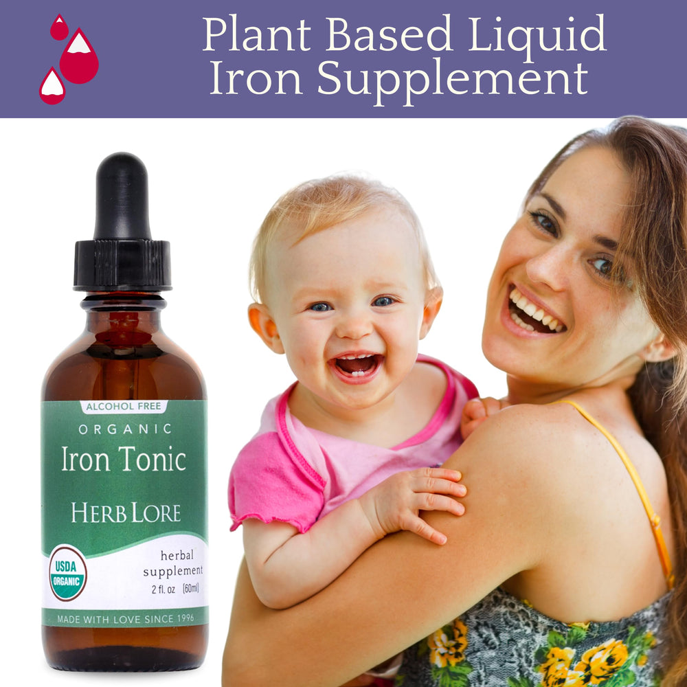 Herb Lore Iron Tonic USA-made packaging signals quality