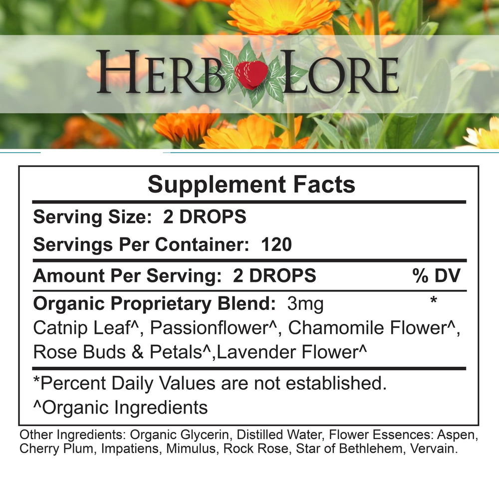 Herb Lore Teething Drops packaging highlights a natural, family-friendly formula.