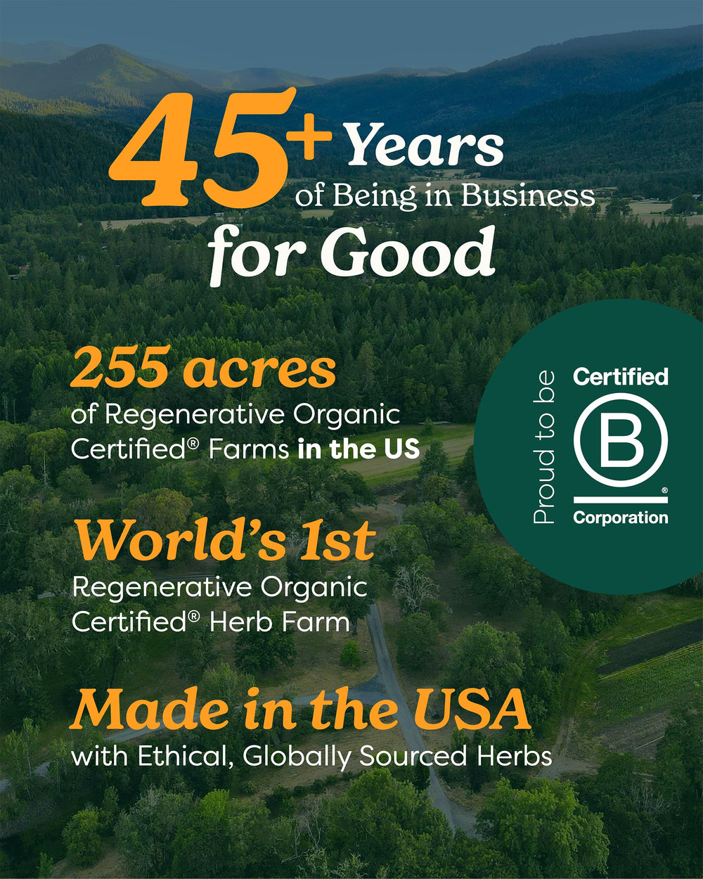 Herb Pharm Ashwagandha vegan gluten-free seal on packaging.