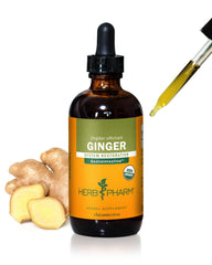 Herb Pharm ginger root extract bottle with pour for easy dosing