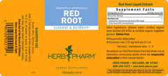 HPTLC analysis badge indicating potency of Red Root Extract.