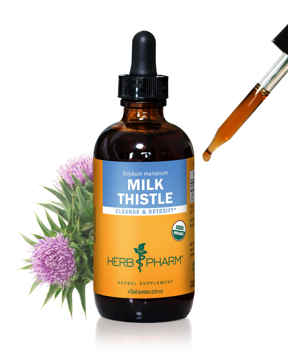 Herb Pharm Milk Thistle Extract bottle ready for daily liver support