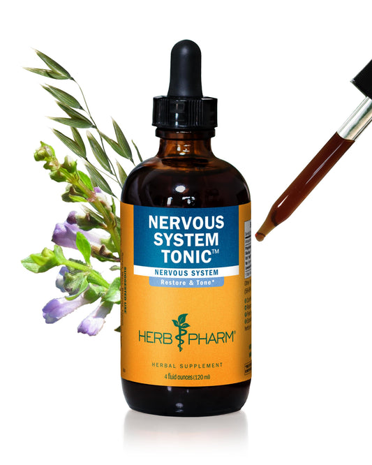Herb Pharm Nervous System Tonic bottle ready for daily calming support.