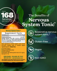 Herb Pharm Nervous System Tonic pour showing easy dosing.