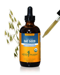 Herb Pharm oat seed glycerite bottle for gentle nervous system support