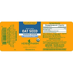 Herb Pharm oat seed glycerite prepared from fresh seed in the lab for extraction