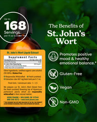 Herb Pharm St. John’s Wort bottle dropper closeup for easy dosing and quick use.
