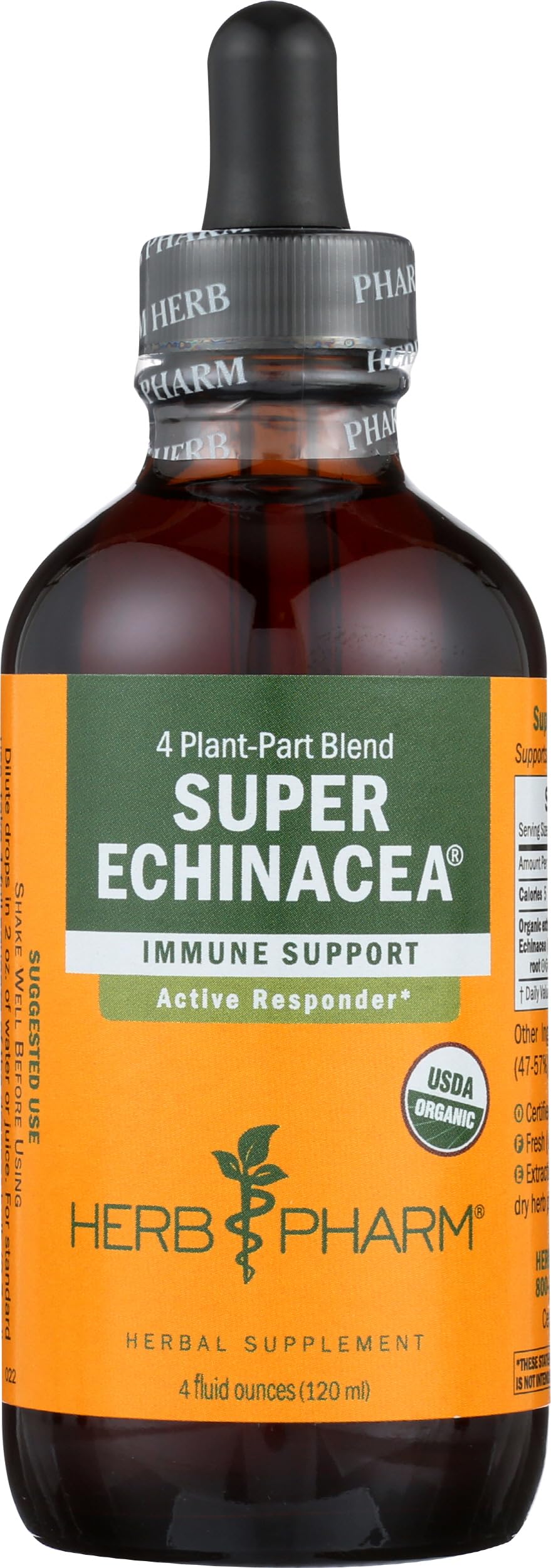 Herb Pharm Super Echinacea dropper ready for precise, on the go use