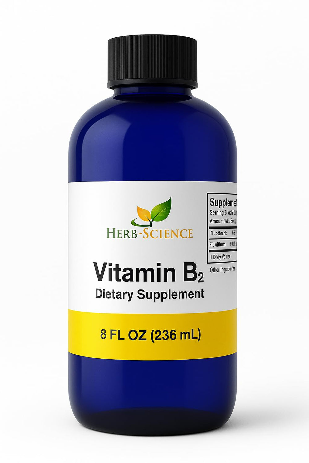 Herb-Science Riboflavin Drops bottle pour for easy vitamin B2 intake to boost daily energy