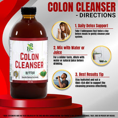 Herb To Body Colon Cleanser Bitter easy daily dosage concept for wellness.